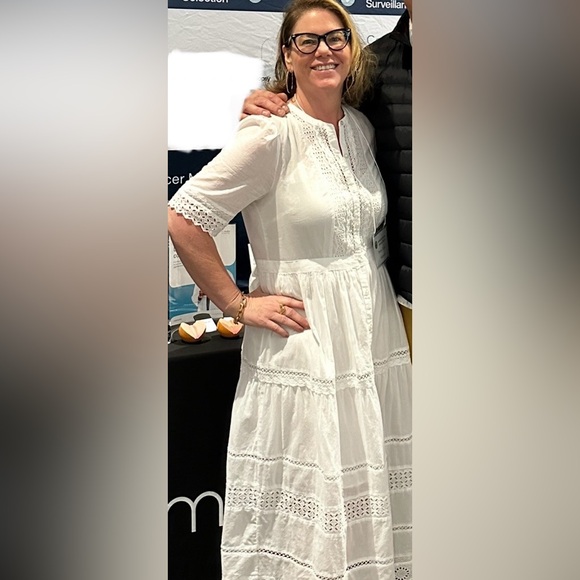 NWOT GAP Lace Midi Dress 👗 with removable cotton slip. Size Medium - Picture 7 of 10